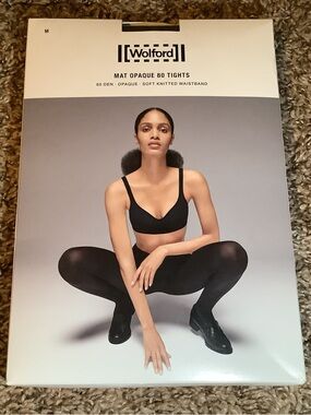 Wolford mat opaque 80 tights, color black, size: M